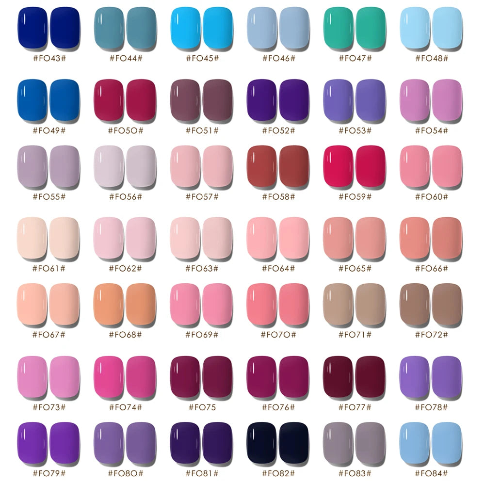 60-120pcs Set 15ml Gel Nail Polish Set  Fall Shine Finish Semi Permanent Glitter Sequins Nail Polish Set Kit Soak Off UV LED